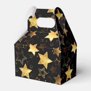 Seamless pattern with Golden Stars Favour Box