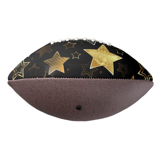 Seamless pattern with Golden Stars Football (Rotated 270)