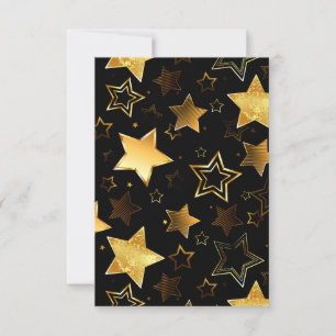 Seamless pattern with Golden Stars Invitation