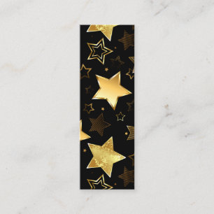 Seamless pattern with Golden Stars Loyalty Card