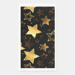 Seamless pattern with Golden Stars Napkin