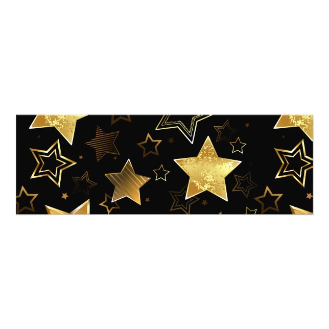 Seamless pattern with Golden Stars Photo Print (Front)