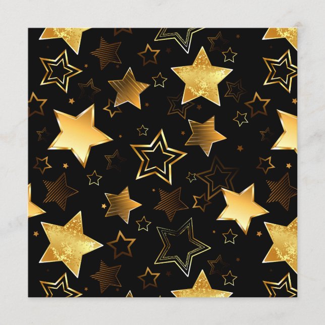 Seamless pattern with Golden Stars Programme (Front)