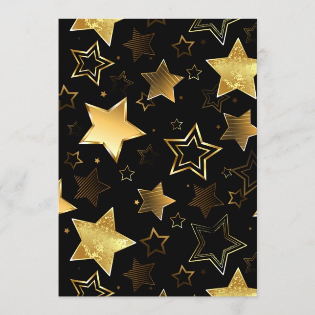 Seamless pattern with Golden Stars Programme (Front)