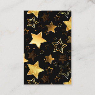 Seamless pattern with Golden Stars Referral Card