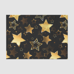 Seamless pattern with Golden Stars Tissue Paper
