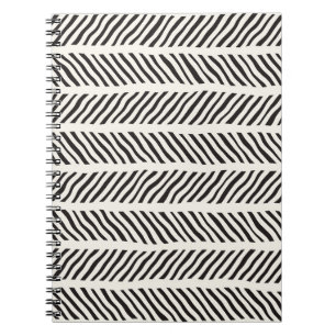 Seamless pattern with hand drawn brush strokes. In Notebook