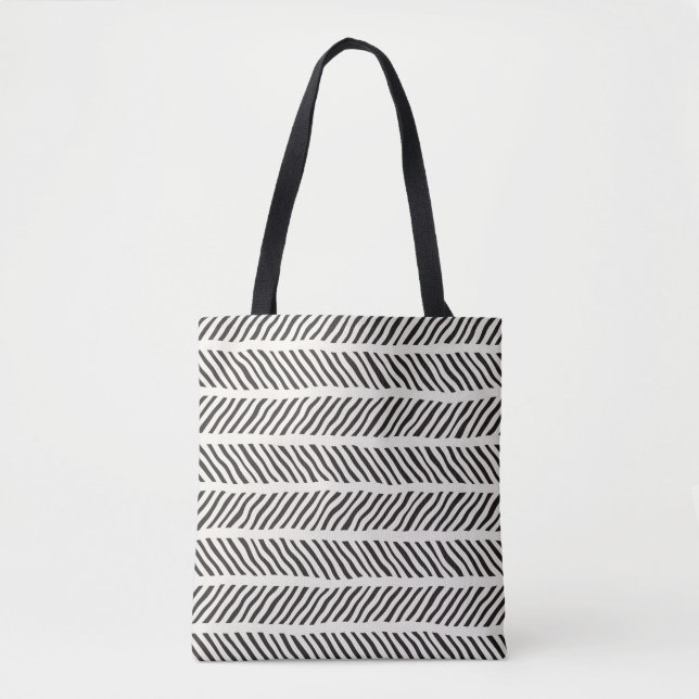 Seamless pattern with hand drawn brush strokes. In Tote Bag (Front)