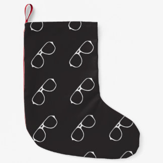 Seamless pattern with hand drawn glasses,  fashion small christmas stocking