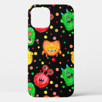 Seamless pattern with hand painted watercolor cute
