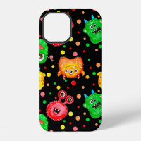Seamless pattern with hand painted watercolor cute