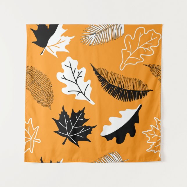 seamless pattern with leaves. Autumn collection. F Tapestry (Front)