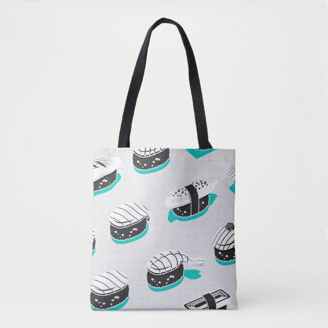 Seamless pattern with nigiri sushi tote bag (Front)