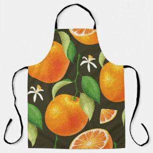 Seamless pattern with orange apron