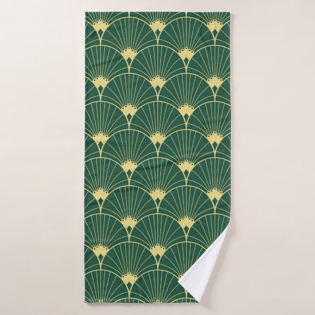 Seamless pattern with palm leaves bath towel (Bath Towel)