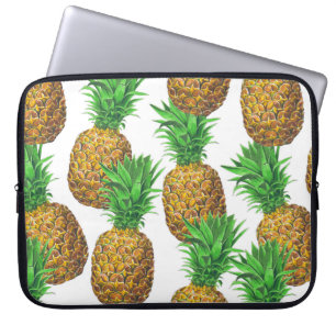 Seamless pattern with pineapples laptop sleeve