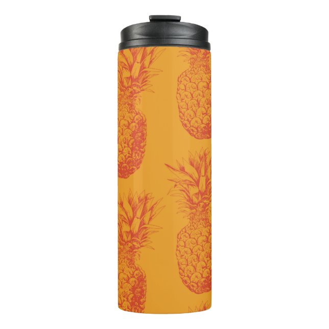 Seamless pattern with pineapples thermal tumbler (Front)