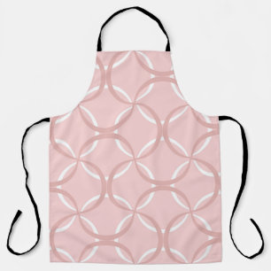 Seamless pattern with pink wavy lines apron