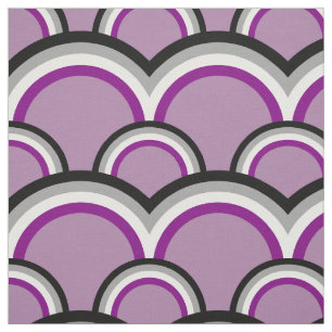 Seamless pattern with rainbows fabric