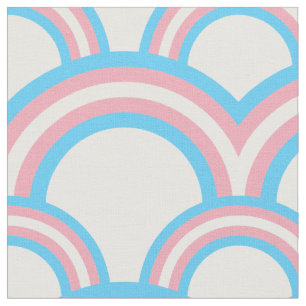 Seamless pattern with rainbows fabric