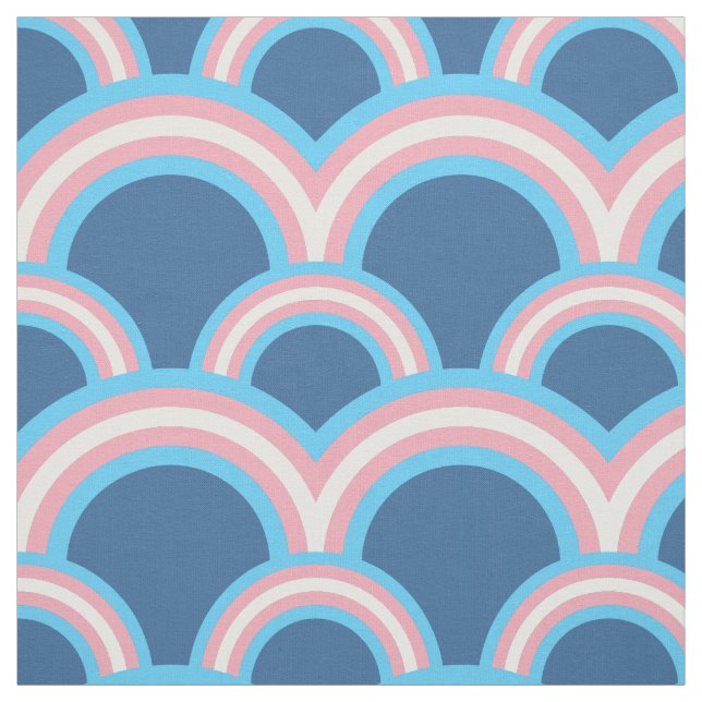 Seamless pattern with rainbows fabric (Swatch)
