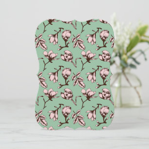 Seamless pattern with spring tree flower buds