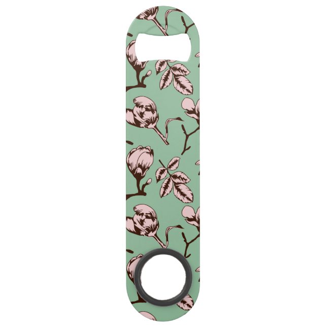 Seamless pattern with spring tree flower buds (Front)
