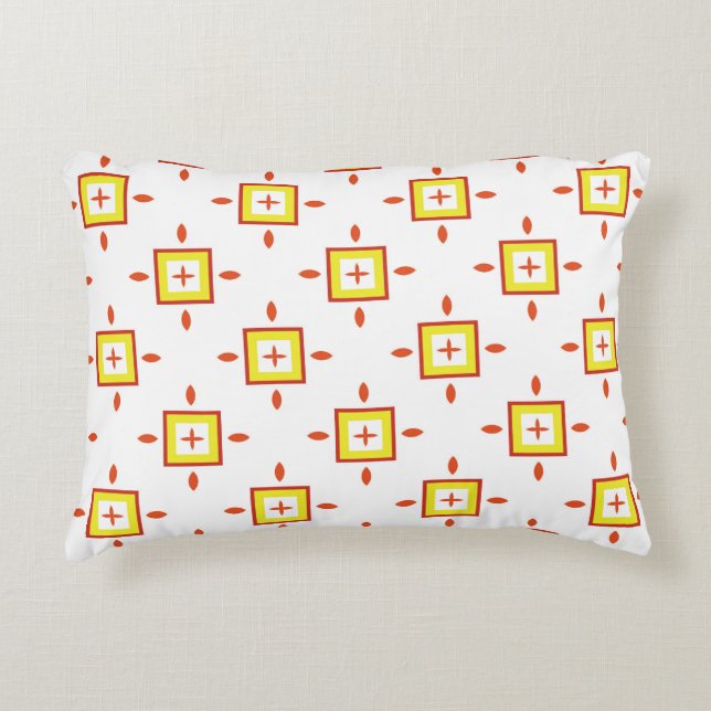 Seamless pattern with squares Abstract background  Decorative Cushion (Front)