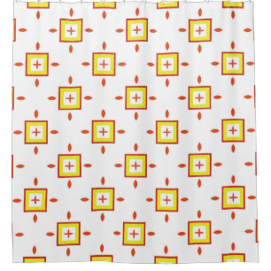 Seamless pattern with squares Abstract background Shower Curtain