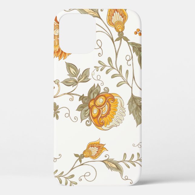 Seamless pattern with stylised ornamental flowers  Case-Mate iPhone case (Back)