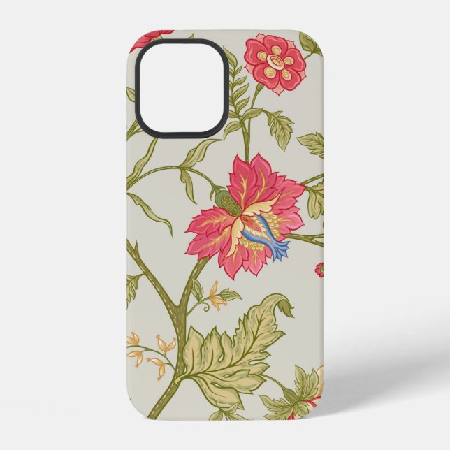 Seamless pattern with stylised ornamental flowers  iPhone case (Back)