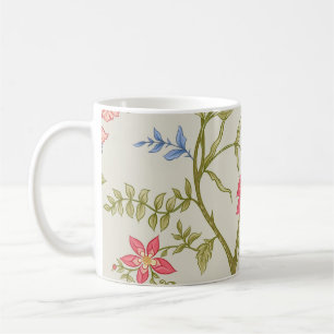 Seamless pattern with stylized ornamental flowers coffee mug