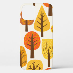 Seamless pattern with trees. Autumn iPhone 12 Case