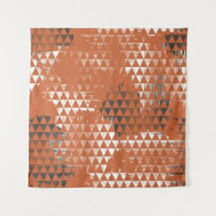Seamless pattern with triangles tapestry