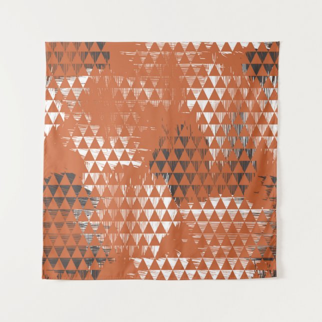 Seamless pattern with triangles tapestry (Front)