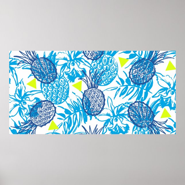 Seamless pattern with tropical motif poster (Front)