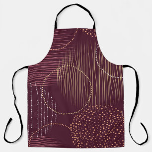 Seamless pattern with watercolor circles apron