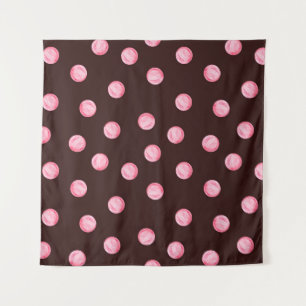 seamless pattern with watercolor pink circles. Boh Tapestry
