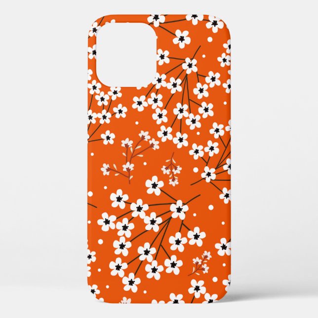 Seamless pattern with white small flowers Case-Mate iPhone case (Back)