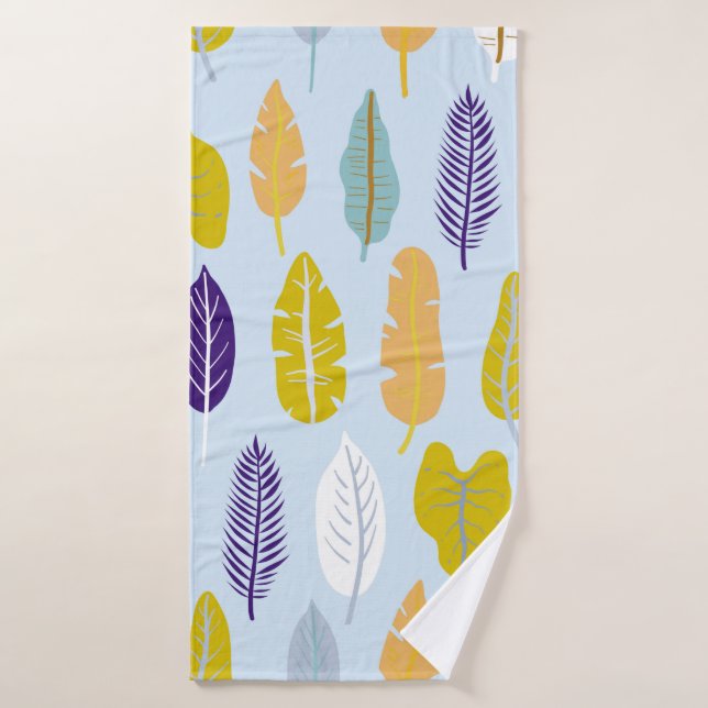 Seamless pattern with wild tropical rainforest pla bath towel (Bath Towel)