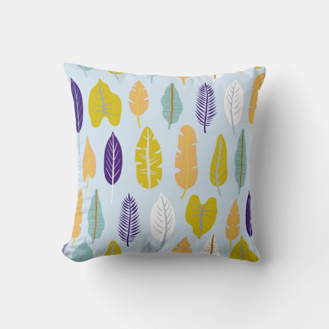 Seamless pattern with wild tropical rainforest pla cushion (Front)