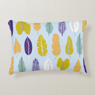 Seamless pattern with wild tropical rainforest pla decorative cushion