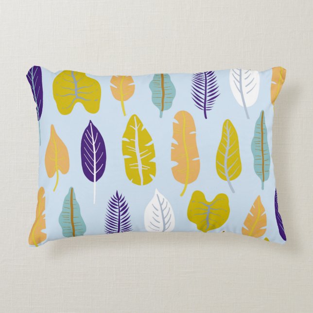 Seamless pattern with wild tropical rainforest pla decorative cushion (Front)
