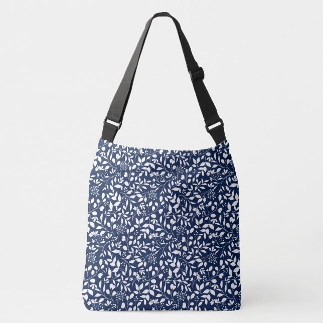Seamless Patterns With Leaves Crossbody Bag (Front)