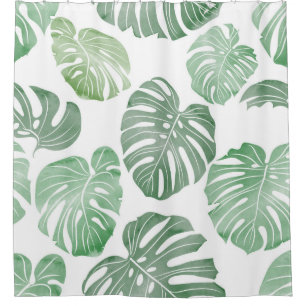 Seamless pattTropical seamless pattern - watercolo Shower Curtain