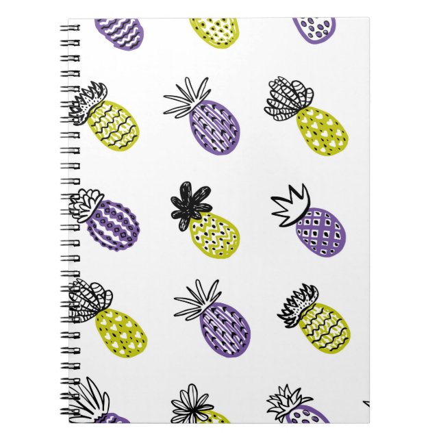 Seamless pineapple pattern notebook (Front)
