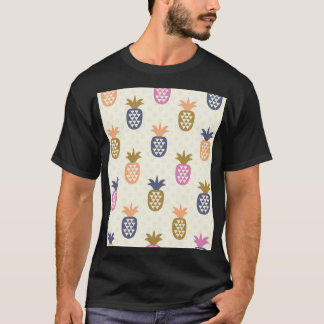 Seamless Pineapples Vintage Pattern Design T-Shirt