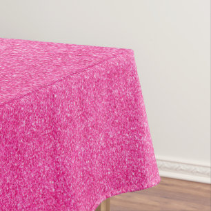 Seamless Pink glitter sparkles glamourous pattern Tablecloth