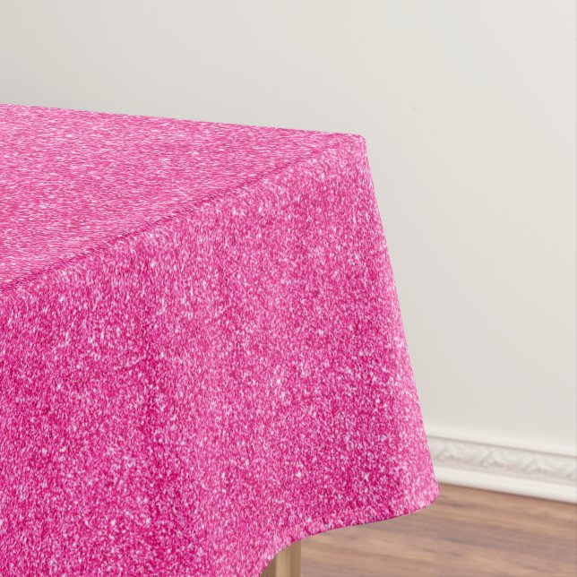 Seamless Pink glitter sparkles glamourous pattern Tablecloth (In Situ)