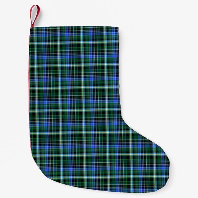 Seamless plaid pattern. Fabric pattern. Texturebac Small Christmas Stocking (Front)